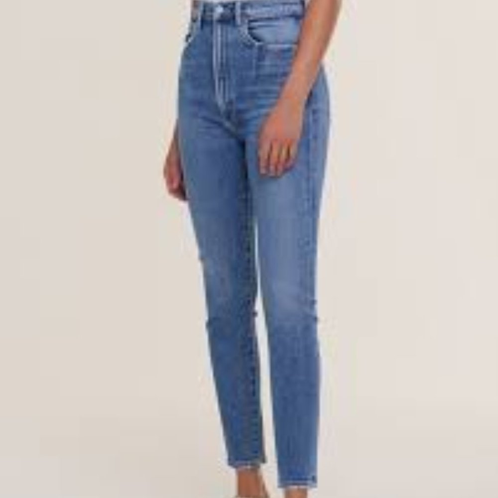 AGOLDE Nico High Rise Slim Fit Jeans size 26 Button Fly Stretch